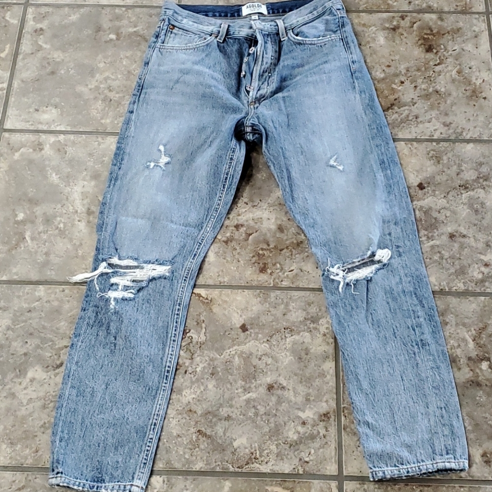 Agolde Riley High Rise Crop Jeans